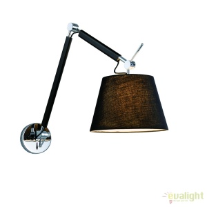Aplica perete directionabila design modern ZYTA S neagra 69609 universul-luminii.ro