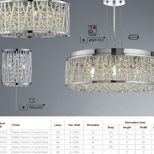 Aplica perete eleganta design modern Elise 7222-2CC SRT - Img 4
