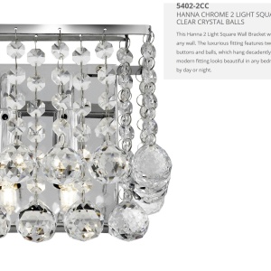 Aplica perete eleganta design modern Hanna 5402-2CC SRT 67899 universul-luminii.ro