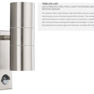 Aplica perete exterior cu senzor de miscare Up and Down 63519 universul-luminii.ro