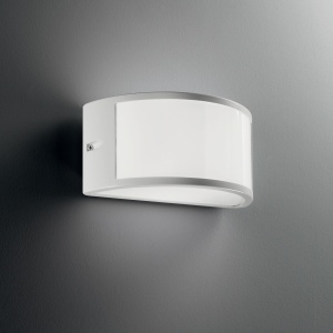 Aplica perete exterior design modern IP44 REX-1 AP1 WHITE 092393 66299 universul-luminii.ro