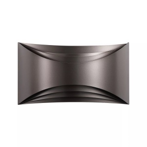 Aplica perete iluminat ambiental sus si jos Leon LED, Bronze - Img 3