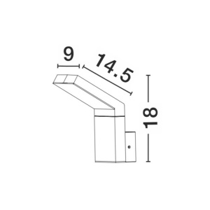 Aplica perete LED de exterior IP54 PARK NVL-711024 79149 universul-luminii.ro