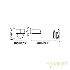 Aplica perete LED dimabila design deosebit LOOP I 29566 182839 universul-luminii.ro