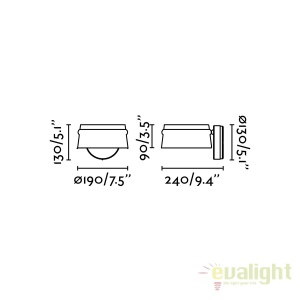 Aplica perete LED dimabila design deosebit LOOP II 29565 178729 universul-luminii.ro