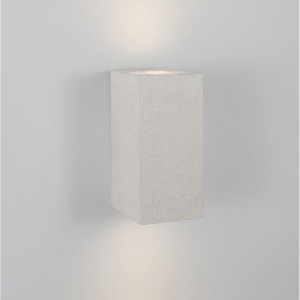 Aplica perete moderna de exterior cu iluminat ambiental IP65 FUENTO II alba