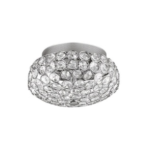 Aplica, Plafonier cristal Venezian diam 25,5cm KING PL3 CROMO 075389