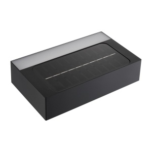 Aplica solara cu senzor de miscare, protectie IP44, Monay Square negru 244249 universul-luminii.ro