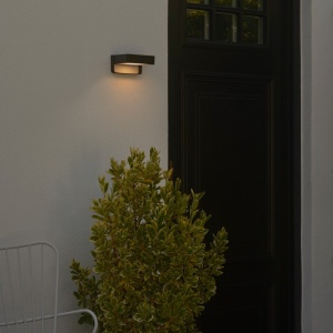 Aplica solara cu senzor de miscare, protectie IP44, Saulio negru 244209 universul-luminii.ro