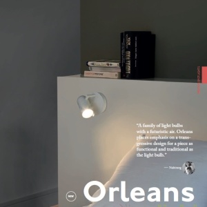Aplica stil modern minimalist ORLEANS 1L crom 43522 59249 universul-luminii.ro