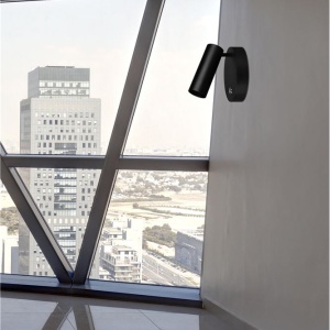 Aplica tip spot aplicat design modern UMBERTO neagra NVL-7410401 - Img 2