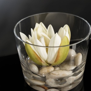 Aranjament floral mic decor festiv design LUX, ROMANTIC LOTUS FLOWER, alb 1141956.95 - Img 2