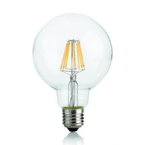 Bec LED E27 8W GLOBO D125 TRASPARENTE 4000K 153988