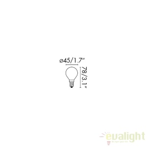 Bec LED G45 MATT E14 4W 2700K 17461 67959 universul-luminii.ro
