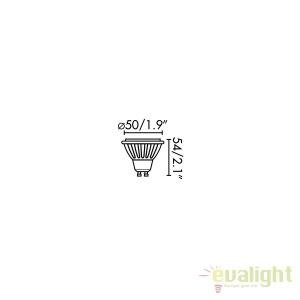 BEC LED GU10 8W 4000K dimabil lumina neutra 17332 50549 universul-luminii.ro