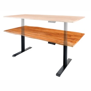 Birou cu inaltime reglabila electrica Mammut 180cm, salcam