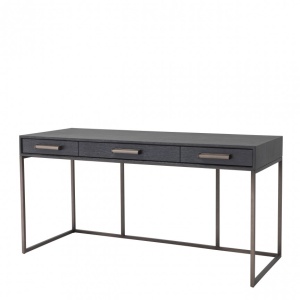 Birou design elegant LUX Larsen, gri carbune 114215 HZ