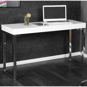 Birou elegant White Desk 120x40cm - Img 4