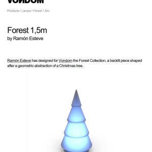 Brad Decorativ FOREST 1,5m ILUMINAT LED RGBW Vondom 58889 universul-luminii.ro