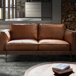 Canapea 2 locuri LUX design italian Tobacco brown - Img 5