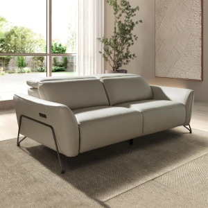 Canapea 3 locuri design italian, Functia Relax, Cowhide sand - Img 4