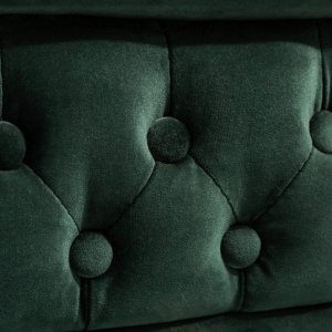 Canapea clasica stil englezesc Chesterfield II 3 locuri, verde - Img 3