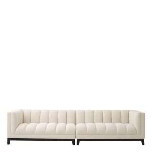 Canapea design elegant LUX Ditmar L, boucle crem 115527 HZ - Img 2