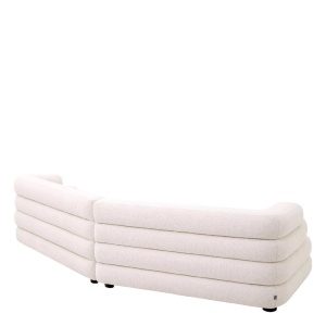 Canapea design LUX cu spatar rotunjit Malaga L, Lyssa off-white - Img 6