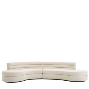 Canapea design modern Lennox, boucle crem 115487 HZ - Img 2