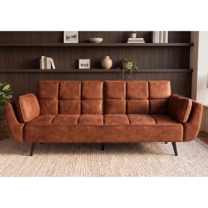 Canapea extensibila BOUTIQUE 215cm catifea maro ruginiu - Img 3