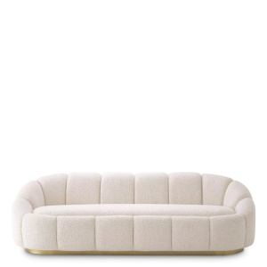 Canapea fixa design elegant LUX Inger, Boucle cream - Img 2
