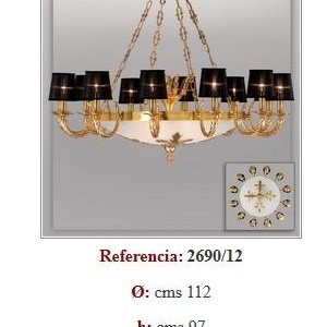 Candelabru 12 brate fabricat manual diam.112cm Olga 2690/12 Bejorama 55139 universul-luminii.ro