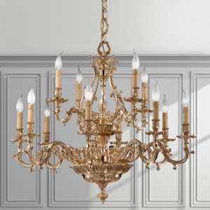 Candelabru 12 brate LUX realizat manual Versailles 144539 universul-luminii.ro