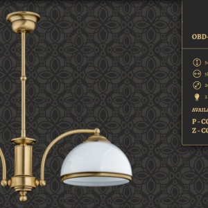 Candelabru 2 brate design clasic realizat manual OBD - Img 2