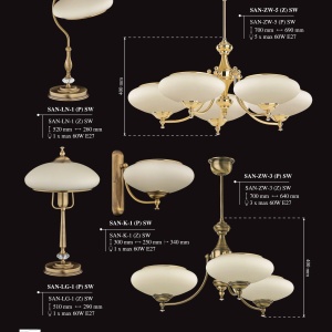 Candelabru 3 brate design clasic Cristal Scholer San Marino 187109 universul-luminii.ro