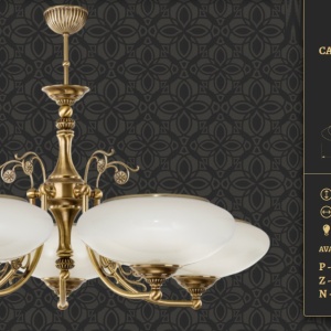 Candelabru 5 brate design clasic realizat manual CASAMIA - Img 2