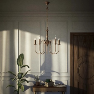 Candelabru 5 brate din alama stil clasic Petalo - Img 6