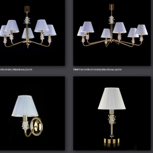 Candelabru 5 brate LUX design modern, Cristal Bohemia Exclusive TRINITY 02-CH - Img 4