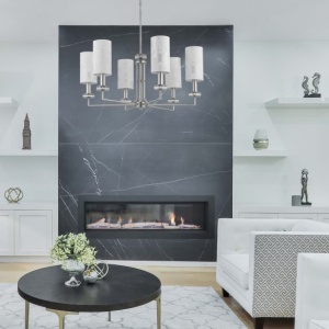 Candelabru 6 brate design clasic realizat manual Genova 145049 universul-luminii.ro