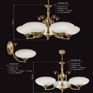 Candelabru 8 brate design clasic realizat manual CASAMIA - Img 6