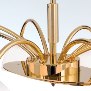 Candelabru 8 brate elegant design modern OPALDESIGN, auriu mat 241249 universul-luminii.ro