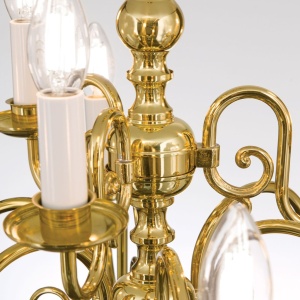 Candelabru 9 brate design clasic FLAMISCH, alama lucioasa - Img 5