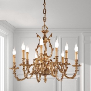 Candelabru 9 brate LUX design clasic realizat manual Ashford