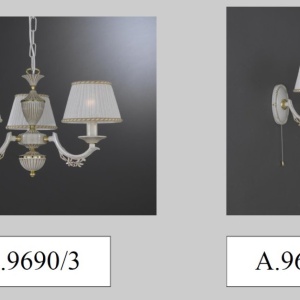 Candelabru clasic cu 3 brate design italian din alama 9690 116919 universul-luminii.ro