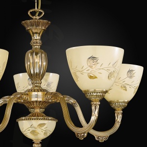 Candelabru clasic cu 5 brate realizat manual 6358 107069 universul-luminii.ro