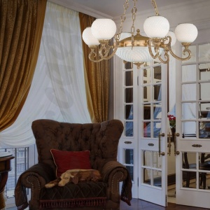 Candelabru clasic din alama 6+2 design italian 8550 204839 universul-luminii.ro