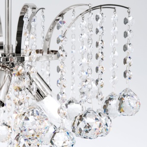 Candelabru cristal Asfour design lux KRISTALL KLASSISCH 3L chrome plated/clear 239389 universul-luminii.ro