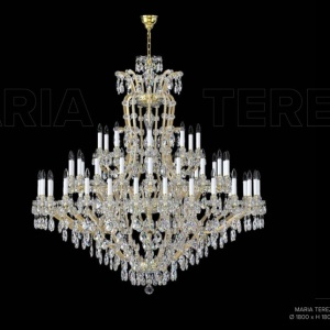 Candelabru Cristal Bohemia Exclusive 56 brate MARIA TEREZIA 19 - Img 2