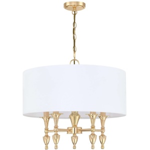 Candelabru design elegant AUSTIN auriu/alb 131889 universul-luminii.ro