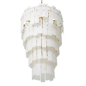 Candelabru design elegant LUX Greyson XL, Alabaster - Img 7